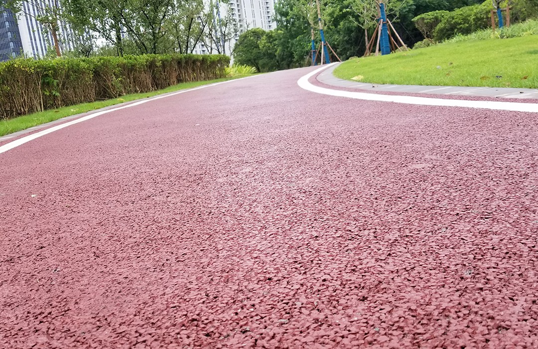 闵行区立跃路-彩色透水混凝土